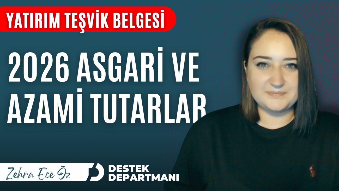 2026 yılı için belirlenen yeni asgari yatırım tutarları.